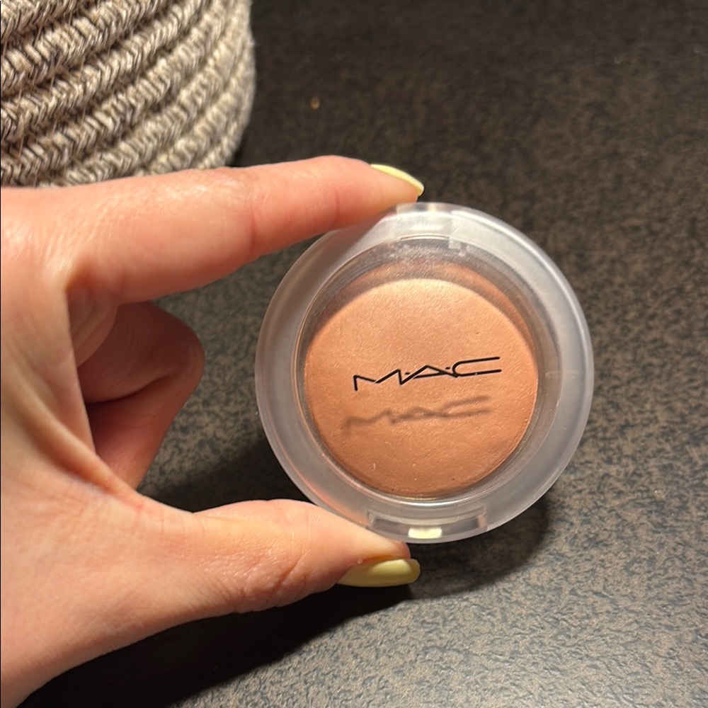 MAC Glow Play Blush in So Natural. Only swatched and sanitized. Product is full.